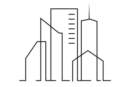 city skyline out line